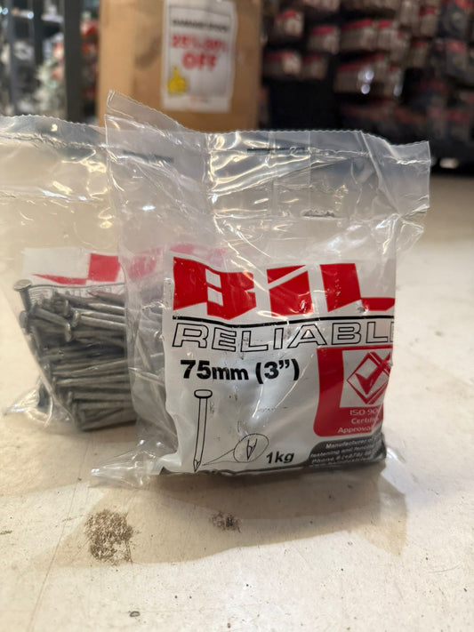 Bullet Head Nail 3/4/5 Inch Galvanized